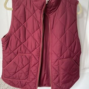Maroon wine vest